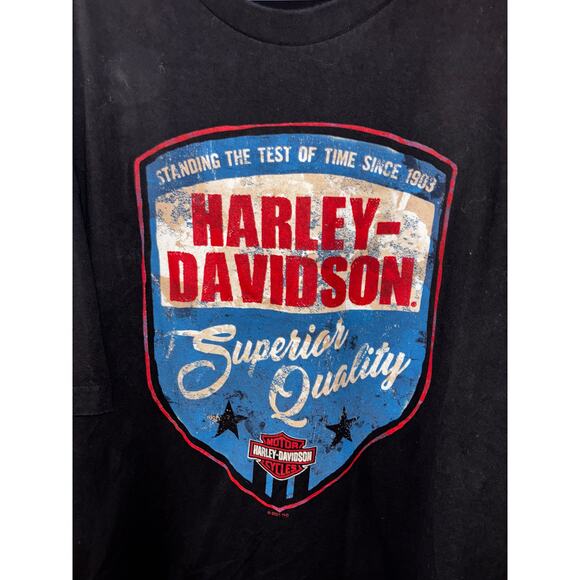Harley Davidson double-sided image t-shirt black Conneaut Lake, PA 3XL - Picture 3 of 7